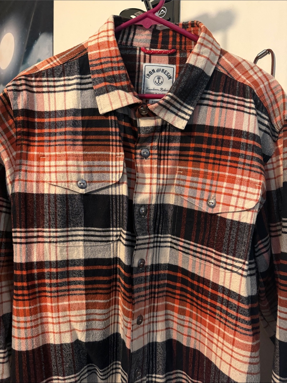 Iron & Resin flannel button down shirt - Picture 3 of 4